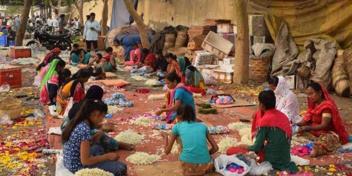 Visite des marchés - Marché aux fleurs de Ghazipur