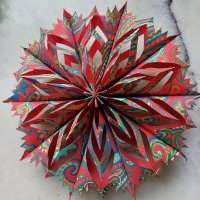 Origami Étoile de Noël 